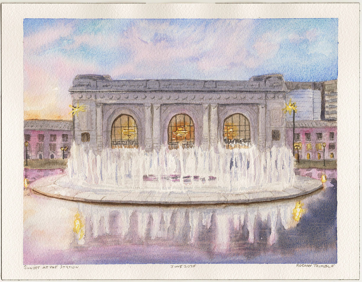 Morgan Trimble | Henry Wollman Bloch Fountain | $95