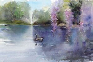 John Keeling | Loose Park Lake Fountain | $500