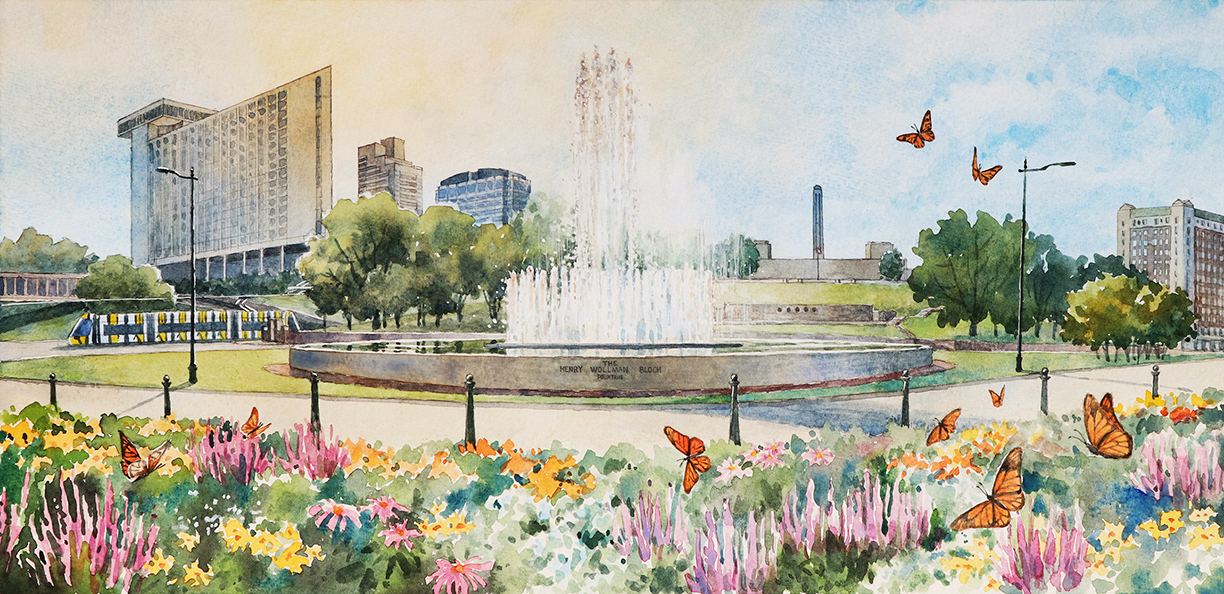 Jianqiao Luan | Henry Wollman Bloch Fountain | $500