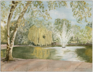 Morgan Trimble | Loose Park Lake Fountain | $95